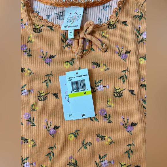 Self Esteem Floral Set of 2 Tank/Skirt Sets Size M (7-8) NWT - Picture 12 of 13